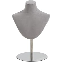GagalU Jewelry Display Stand Display Mannequin Stand Display Bust Holder Organizer Hat Scarf Jewelry Display Bust with Stainless Steel Base Jewelry Holder