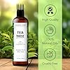 MAJESTIC PURE Tea Tree Oil for Hair | With Argan, Jojoba & Grapeseed Oils | Soothes Itchy Scalp | Non GMO Verified | 198 ml