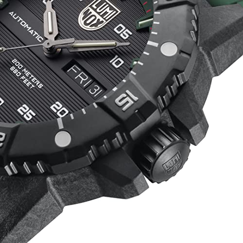 Luminox Męski analogowy szwajcarski mechanizm automatyczny zegarek z gumową bransoletką XS.3877, czarny, Pasek