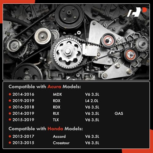 A-Premium Kit de correia de transmissão serpentina do motor compatível com carros Honda & Acura - Ac
