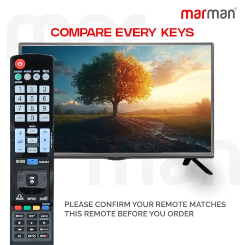 Image of marman Compatible with LG Smart Tv Remote Control Original Model RM-L930+ AKB74115502 Suitable for LED LCD Television Non Voice Command and with 3D Hotkey Function
