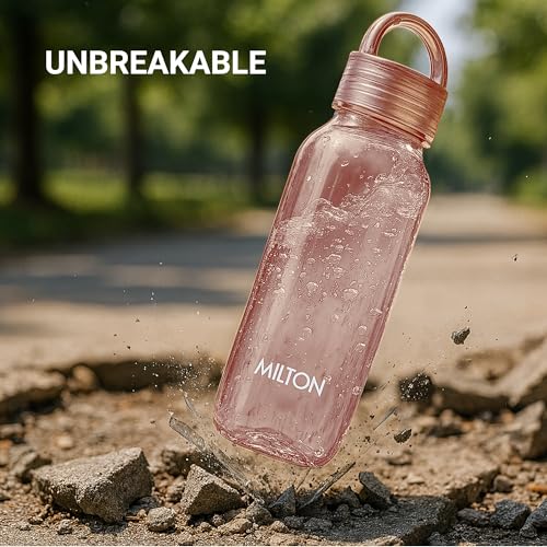 Image of MILTON Fashion 750 Pet water bottle, 670 ml|Tritan Plastic|Leak-Proof, BPA-Free, Sturdy Handle|Reusable Water bottle for fridge|Perfect for Office, Travel, Gym Tumbler Bottle for Men and Women, Brown