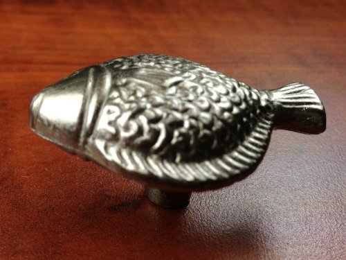 Sonoma Cabinet Hardware Nautical Fish Knob Brushed Satin Nickel Solid Heavy Designer New Kitchen Custom Knobs Oceana Beach House #TOP3