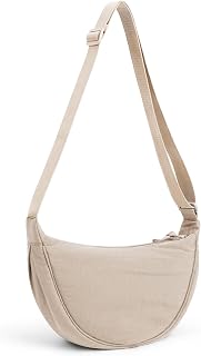 Crossbody Bag for Women Nylon Crescent Bag with Adjustable Strap Small Hobo Sling Shoulder Bag for Everyday Travel