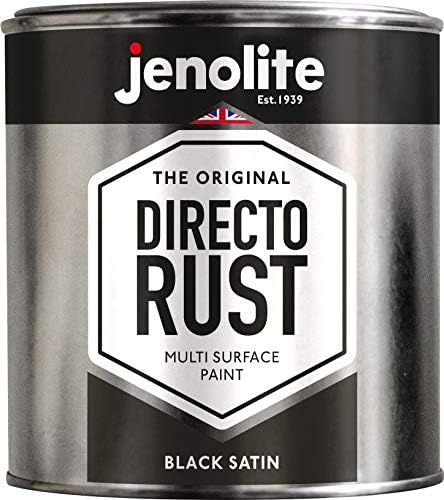 JENOLITE Directorust Satin Paint | SAGE GREEN | Multi Surface Paint | For Use On Wood, Metal, Plastic, Ceramic & Rusted Surfaces | 1 Litre (RAL 7494C)