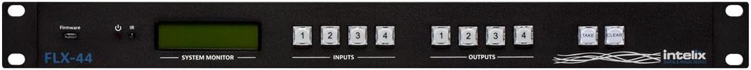 Intelix HDMI/HDBaseT Matrix Switcher - 4 Input x 4 Output FLX-44-BSTK