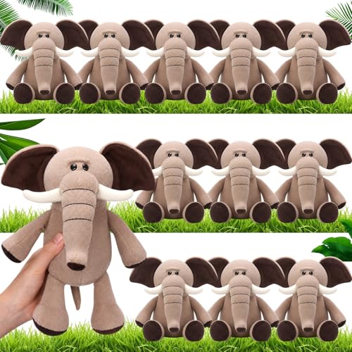 Blueweenly 12 Pcs Elephant Stuffed Animals for Kids, 9.8 Inch Elephant Toys