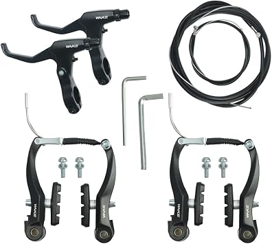 CYSKY Complete Universal Bike Brakes Set, Front and Rear MTB Brake, Inner and Outer Brake Cables and Brake Lever Kit for Mountain Bikes Road Bikes