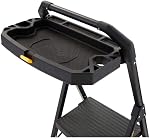 Gorilla Ladders 3-Step Pro-Grade Steel Step Stool Project Ladder, 300 lbs. Load Capacity Type IA Duty Rating (9ft. Reach Height) GLHD-3T
