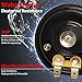 JORMIX 2 Pcs Disc Horn High Low Universal Motorcycle Electric Horns 12V 105 dB fit for most Passenger Cars, Vehicles, ATVs, Scooter, Dirt/Pocket Bikes & Tricycle, 63 mm