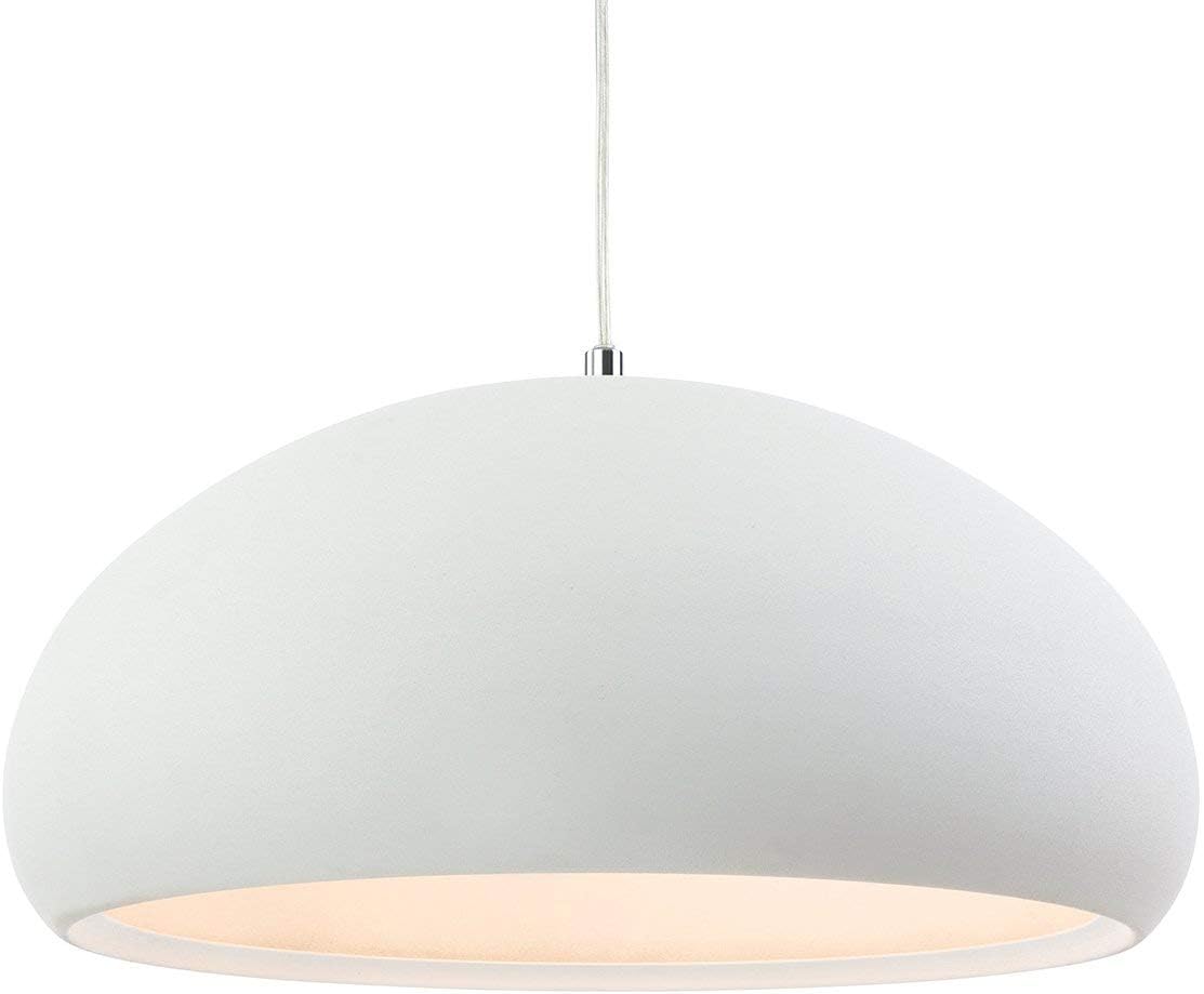 Firstlight ProductsCosta Pendant, Rough Sand White, Texture, E27 (Edison Screw)