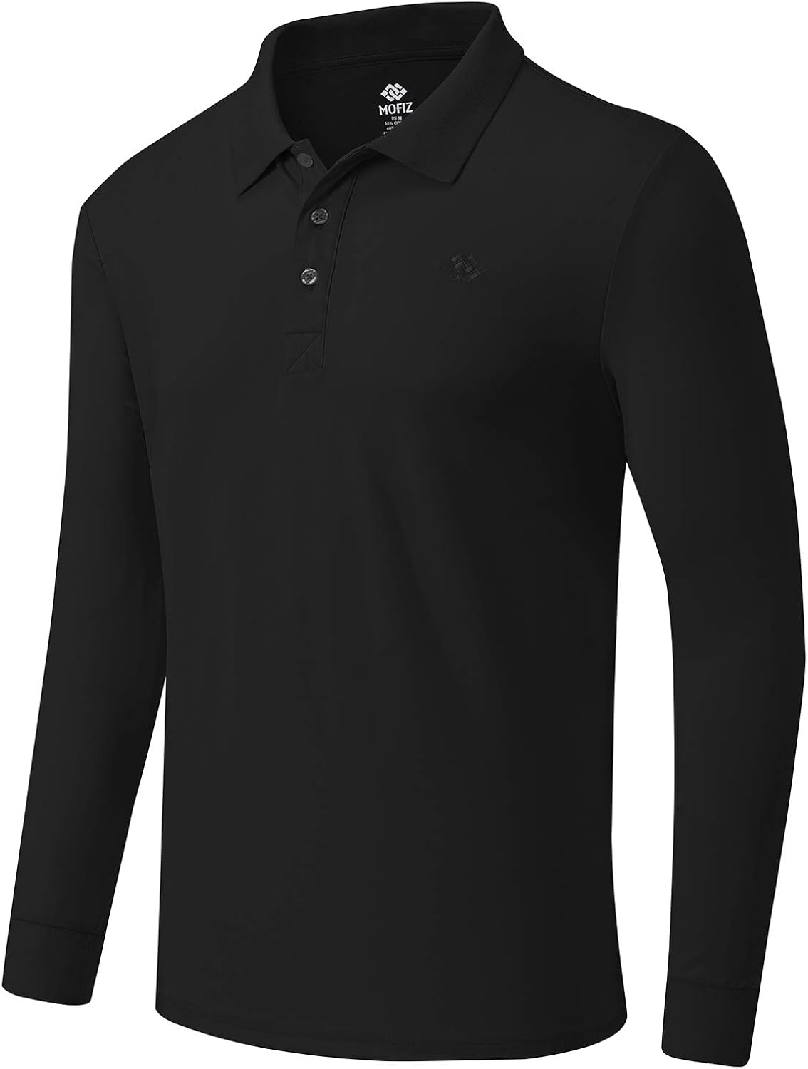 MoFiz Men's Polo Shirts Long Sleeve Golf Shirts Men's Sports Polo Shirts Fit Comfortable Classic Jersey Shirts