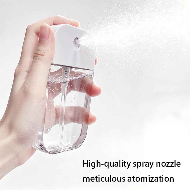 4 Pack Portable Clear Card Spray Bottles, 50ML Reusable Plastic Perfume Atomizers, Compact Refillable Vials for Toner, Hand Sanitizer & Fragrance