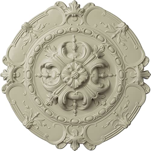 Ekena Millwork CM16SOCYFDecorative Ceiling Medallions Modeled After Original Historical Patterns & Designs, Clear Yellow