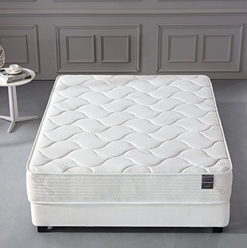 Oliver Smith - Organic Cotton - 10 Inch - Comfort Firm Sleep - Cool Memory Foam & Pocket Spring Mattress - Green Foam Certified - Full #TOP3