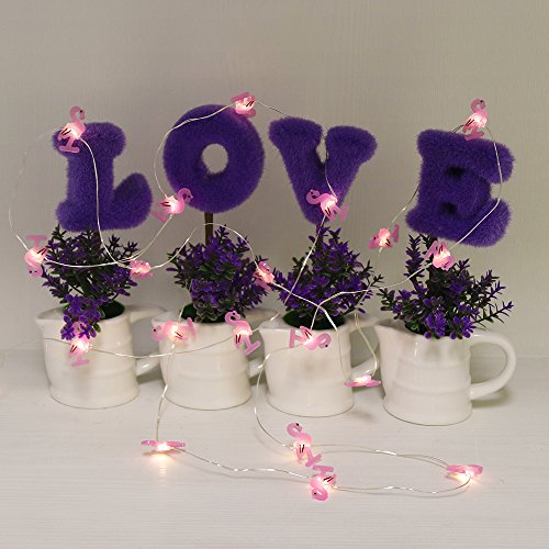 Guocheng Copper Flamingo Novelty String Lights Tropical Themed Flamingo Fairy String Light 20Leds 7.5Ft Twinkle Firefly Light Strings For Dty Decoration(Warm White) #TOP4