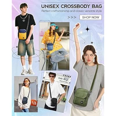 BJLFS Small Crossbody Bag Side Shoulder Bag for Men Women, Travel Passport Wallet Bag, Small Neck Pouch Side Shoulder Bag