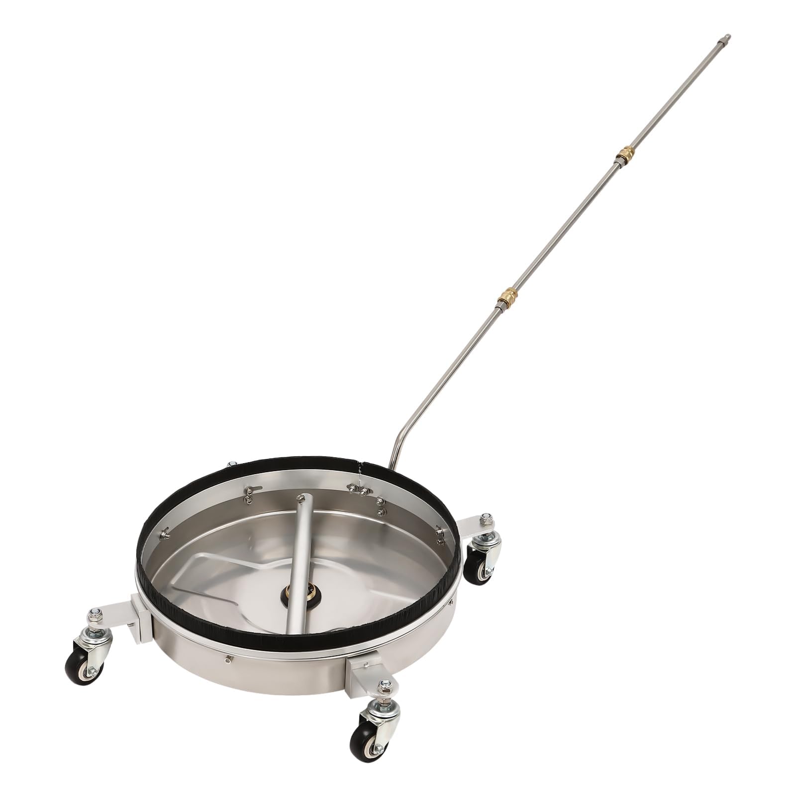 Limpiador de superficie y tren de rodaje 2 en 1 de 4000 PSI, accesorio limpiador de acero inoxidable de 4000 PSI para calzadas, patios, barcos, autocaravanas y jardines