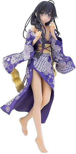 OEM1 Anime Girl Alphamax My Teen Romantic Comedy Snafu Yukinoshita Yukino Action Figure Kimono Bathrobe PVC Figures with Box -Dimensions:25cm Character Model (Color : with Box)