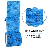 WuGU 12 Rollen Selbstklebender Verband, Selbsthaftende Bandage Tierverband Selbstklebend Hund Vet Wrap Pet, aftbandage Selbstklebend für Finger Handgelenk,Knie und Schwellungen(12 Farben 5 cm x 4,5 m)