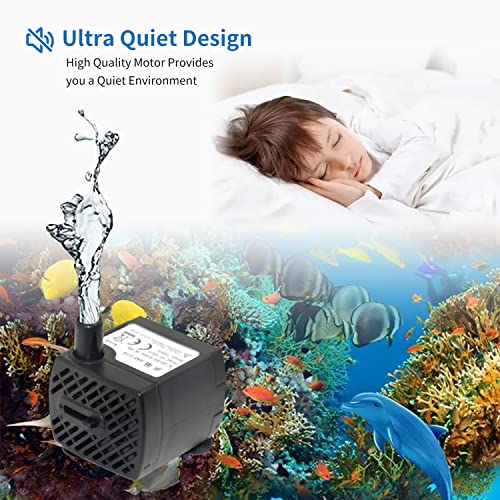 Submersible Pump With Led Light (40Gph 2W) For Indoor Or Outdoor Fountains, Aquariums, Home Decoration Fountains #TOP1
