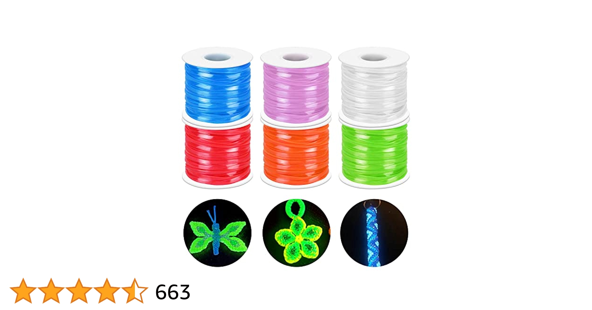 Amazon.com: Lanyard String Kit, Cridoz 6Pack Glow in Dark