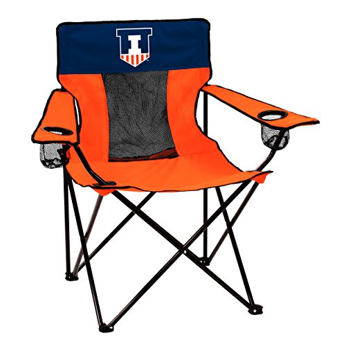 logobrands Officially Licensed NCAA Unisex Elite Chair, One Size,Illinois Fighting Illini