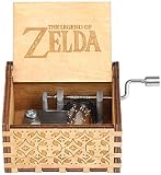 WLXW Rocker À La Main en Bois Vintage Sculpté À La Main Boîte À Musique Saint Valentin Noël Halloween Cadeau Légende De Zelda pour Petite Amie/Fille/Femme,Wood