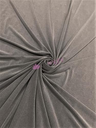 Tia Knight Inspired Fabrics Grey Slinky Melange 4 Way Stretch Lycra Fabric | Stretchy Dressmaking/Dancewear Material | Sold By The Metre | By Tia Knight (, Sq678 Gr)