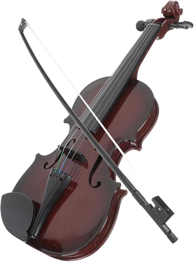 Supvox Kinder Geige Spielzeug Mini Violine Mit Bogen Musik Rollenspiel | Mini Violine Spielzeug für Kinder zur musikalischen Früherziehung, Rollenspiel und kreativen Dekoration