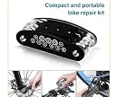 Combo Pack of Bicycle Seat Cover & Cycle Tool Kit | Soft Gel Padded Saddle for Comfortable Riding | Compact Multi-Function Bike Repair Kit gallery image