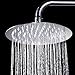 Zovajonia 8" Rainfall Shower Head,Ultra-thin Stainless Steel & High Polish Chrome,Luxury Durable Rain Showerhead,Rain Style & Waterfall Effect