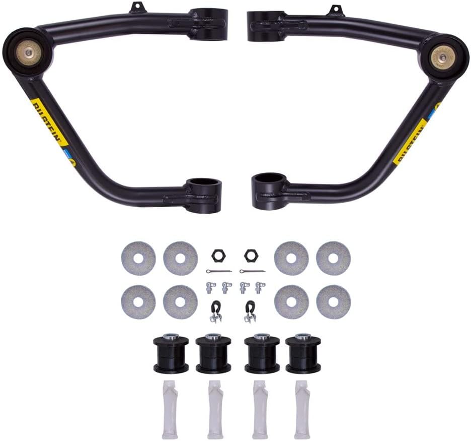 Bilstein 51-304706 Single Front Upper Control Arms Kit fits 2007 2021 Tundra - Compatible with Direct Fit Lift Shocks or Coilovers Only - Kit Has Additional Fitment Requirements