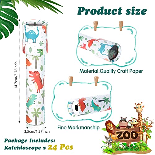 24 Pcs Classic Kaleidoscopes Educational Toys Return Gifts Paper Tumble Tube Prism Lens Old Fashioned Vintage Toys Party Favor Valentines Gift For Kids Stock Stuffer, Random Style (Vivid Style) #TOP1