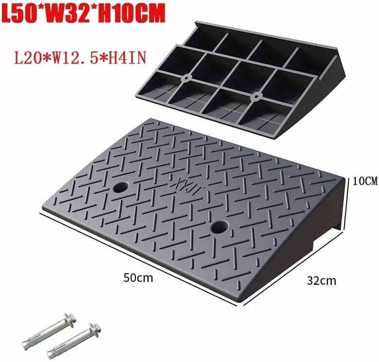 Schody rampowe Rampy przejściowe progowe Rampy krawężnikowe Gumowe rampy podjazdowe Rampy wjazdowe(50 * 32 * 10cm)