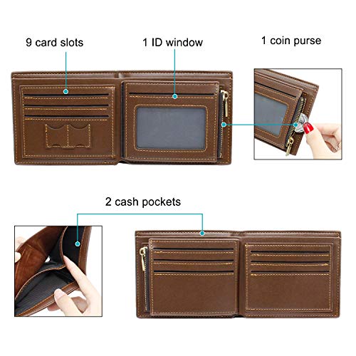 Custom Engraved Wallets Personalized Photo Leather Wallet Men,Husband,Dad,Son,Personalized Gifts (Style 1)3