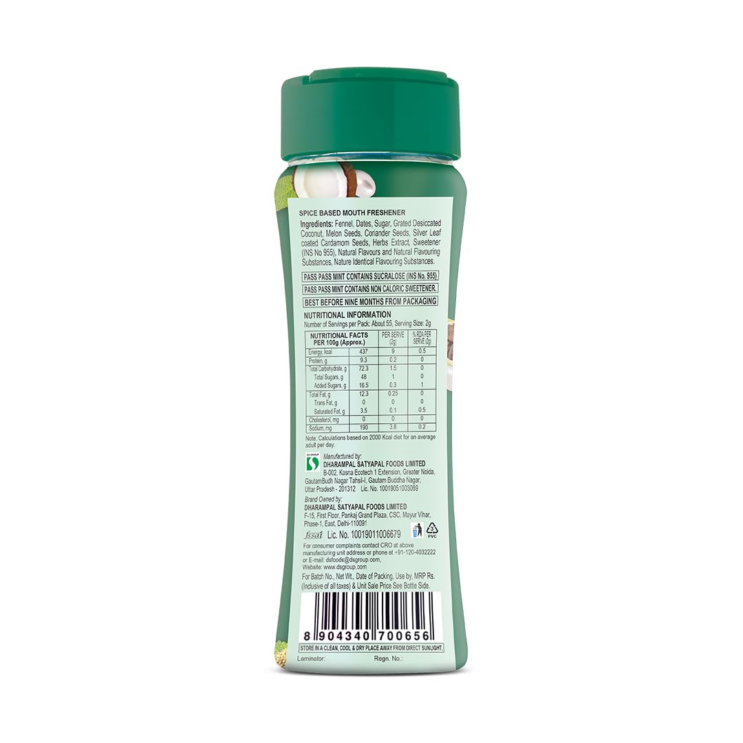 Pass Pass Minty Mix Mouth Freshener Dinning Table Pack 100 g