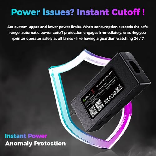 Creality Creator PWR Smart Power Supply, Real-Time Monitoring & Auto Shutdown, 3D Printer Smart Protection for Creality Hi / K1 / K1C / K1SE / K1 Max / K2 / K2Pro / K2 Plus/ K2SE / Ender 3 V3/ V3 Plus