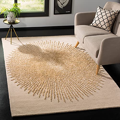 Safavieh Soho Collection 2'6" X 8' Brown / Red Soh655T Handmade Premium Wool & Viscose Runner Rug #TOP1