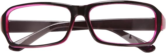 Plastic Full Rim Frame Clear Lens Glasses Spectacles Black for Women Man