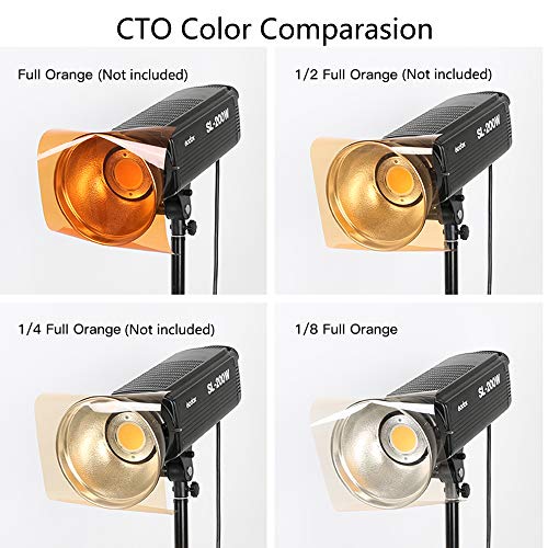Orange Color Correction Gel Filter Sheet 16X20 Inches 4 Pieces 1/8 Cto Photography Lighting Gels For Photo Studio Flashlight Led Light #TOP2