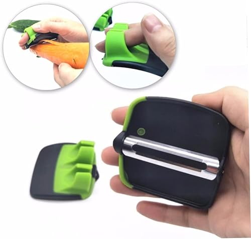 Miniatura 4 de Pelador de dedos, agarres para dedos de frutas vegetales, pelador de palma, herramientas de pelado de zanahoria de patata para peladores de cocina