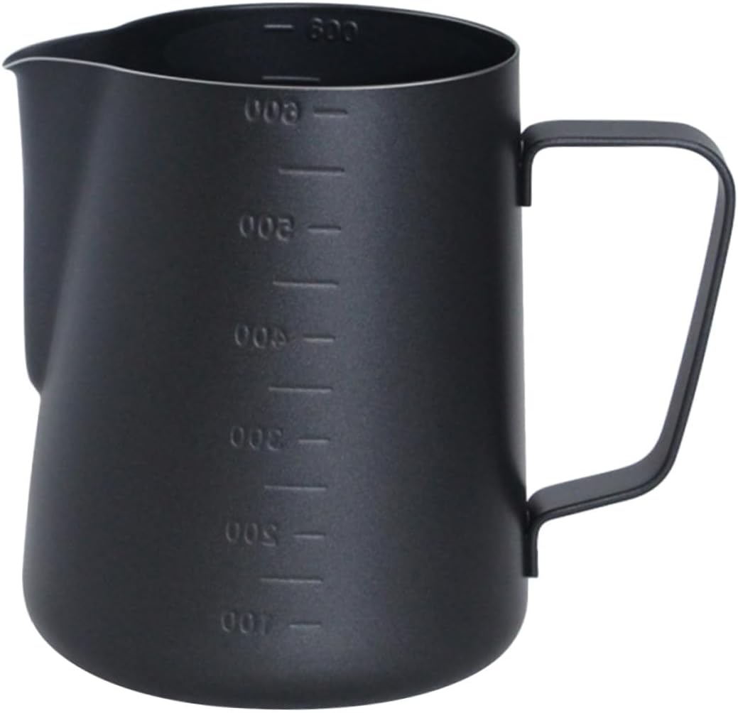 Thickened Non-Stick Stainless Steel Milk Steaming Jug with Dual Scale Measurement Practical Coffee Frothing Pitcher for Latte Art and Daily UseNO.5274