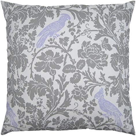 JinStyles Accent Decorative Throw Pillow Cover, Square, Print, Grey, 26 x 26, 1 Cover