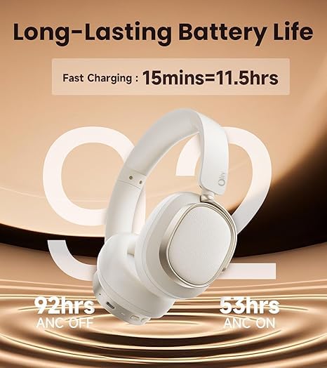 Image of Japan Series Bluetooth 6.0 Wireless Over-Ear Headphones with 400mAh Battery, 20H Playtime, Deep Bass HiFi Stereo, Built-in Mic, 40mm Drivers, Foldable Headset (Cream)