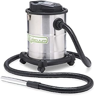 Plow & Hearth Heavy-Duty, Heat-Resistant Fireplace Warm Ash Vacuum