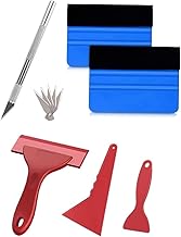 YFFSFDC Carbon Sheet Car Film Cutting Sheet Vehicle Wrapping Film Application Tool Set 6-Piece Set Car Film Scraper Sticker Application Auxiliary Tool