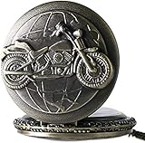 Mano de obra exquisita: el reloj de bolsillo viene en un excelente grabado.Acabado en negro brillante y un hermoso nivel de detalle.Resistencia al óxido y sin decoloración después de un uso prolongado.