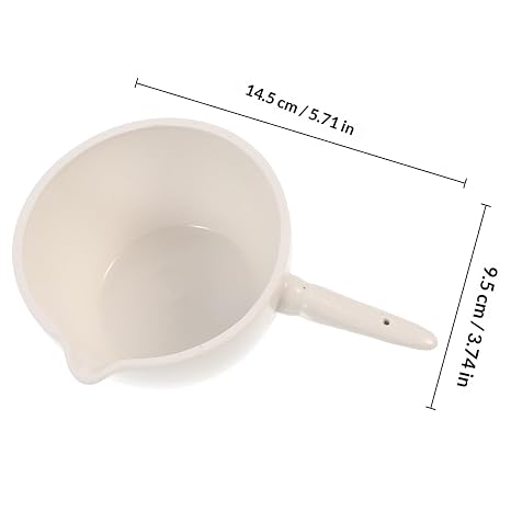 Ceramic Evaporating Basin with Handle 150ml Round Evaporation Dish Laboratory Evaporating Container for Chemistry Experiments