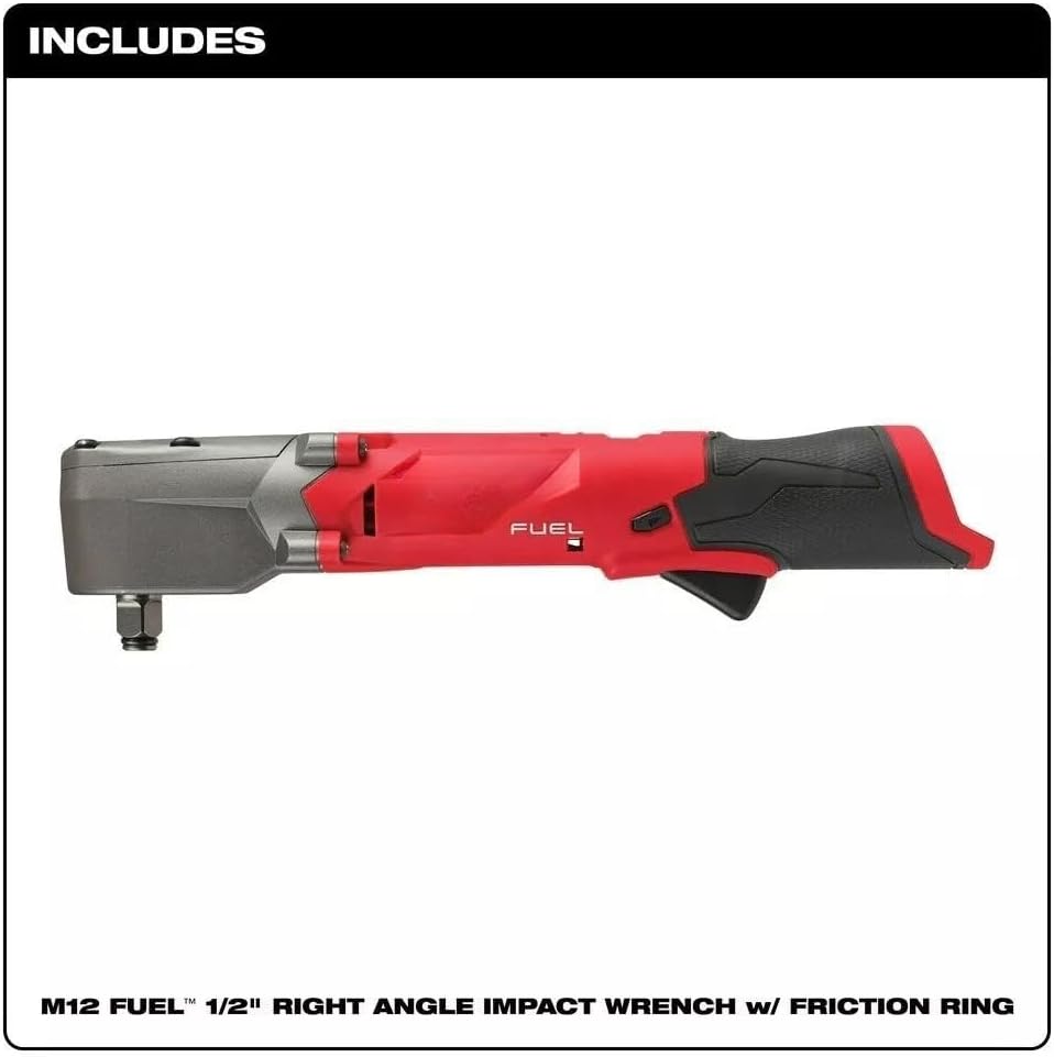 2565-20 Impact Wrench for Milwaukee M12 FUEL 1/2inch Right Angle Impact Wrench -Tool Only